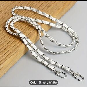 Silvery White Chain Strap